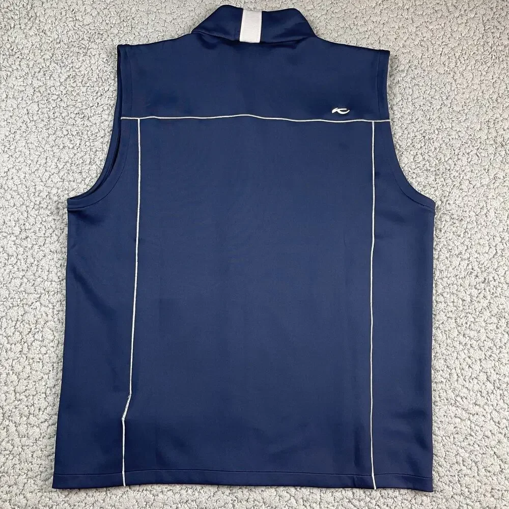 KJUS Damian Vest Navy Blue Mens 2XL 56 Lightweight Stretch Atlanta Active New - Picture 7 of 9